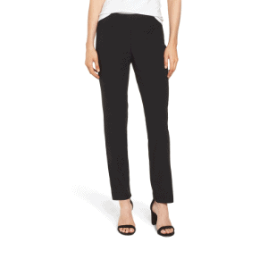These dark trousers look great with heels or flats.