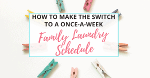 family laundry schedule