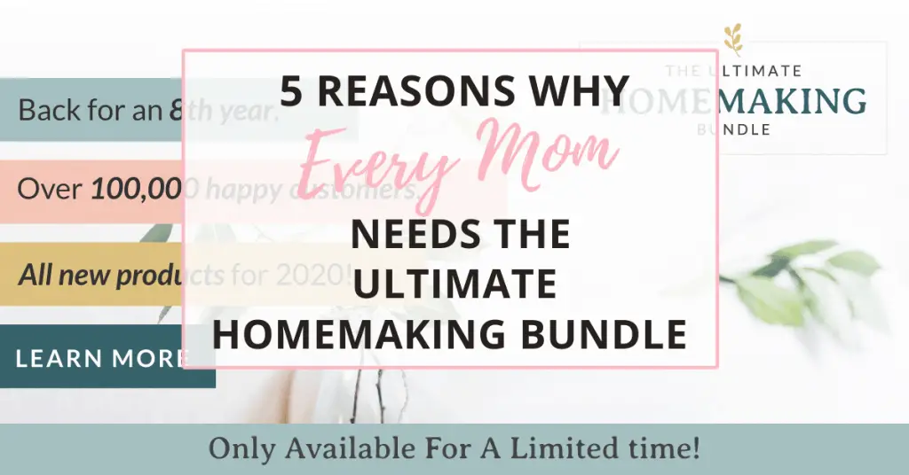 the ultimate homemaking bundle is an incredible resource for moms