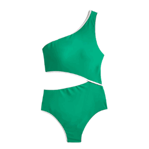 the cutout one-piece is a fun swimsuits for moms