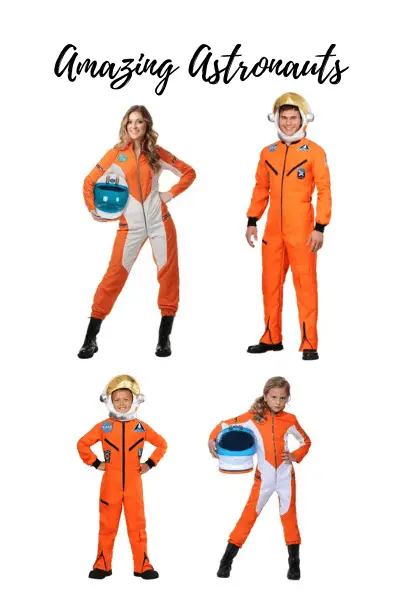 astronaut family Halloween costumes