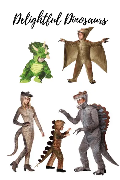Dinosaurs is a great family Halloween costume theme