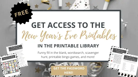 family new year's eve party printables
