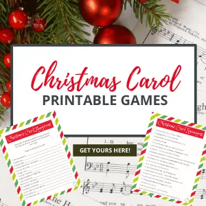 Christmas Carol printable games
