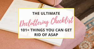 ultimate decluttering checklist