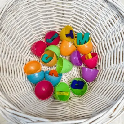 ABC Easter egg hunt idea