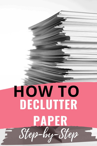decluttering paper