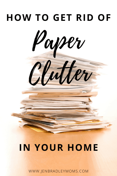 decluttering paper tips