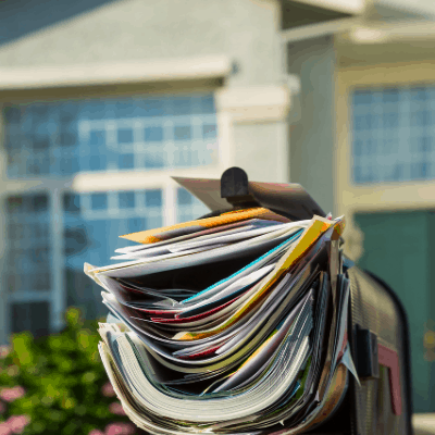 junk mail paper clutter