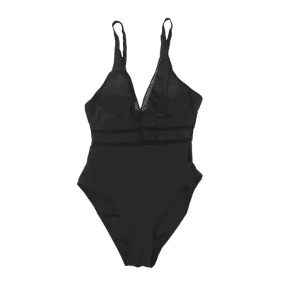 Dresswel black one piece modest swimsuit