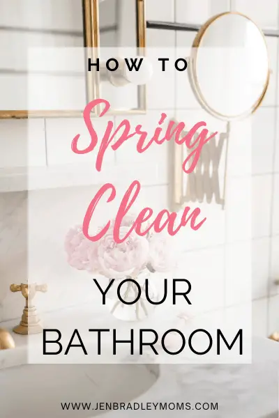 how to spring clean your bathroom