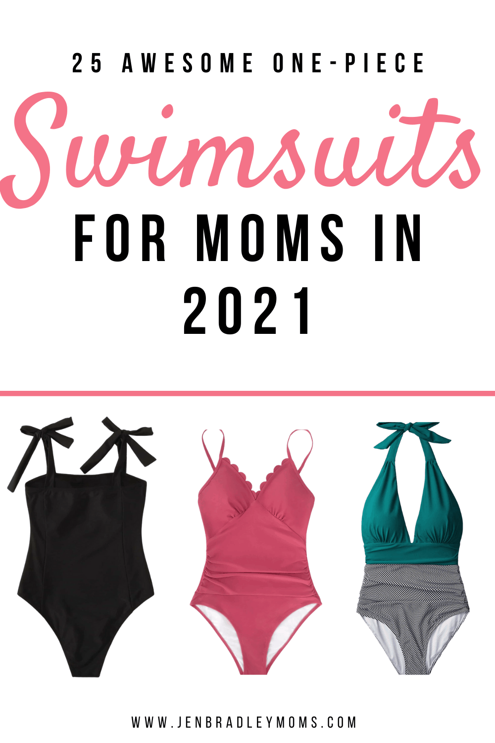 25 Cute One-Piece Modest Swimsuits for Moms in 2021