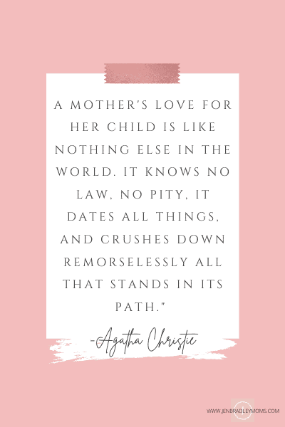agatha christie motherhood quote