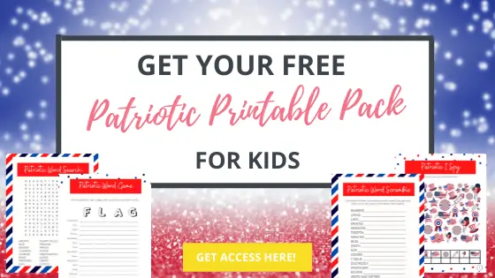 Free Patriotic printable activitiy pack