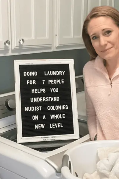 funny letter board about laundry