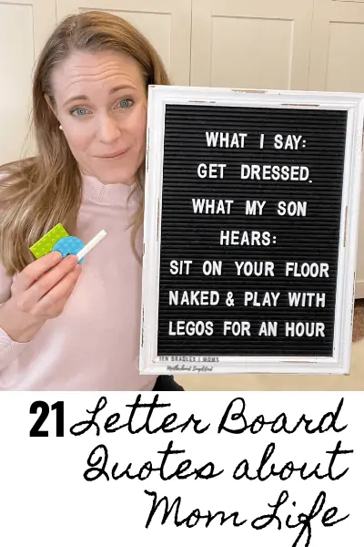 parenting letter board quote
