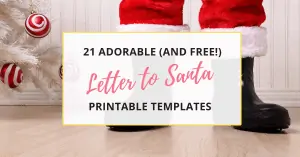 Santa letter free printable template
