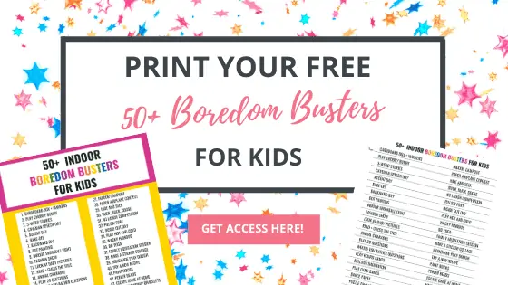 free boredom busters for kids printable