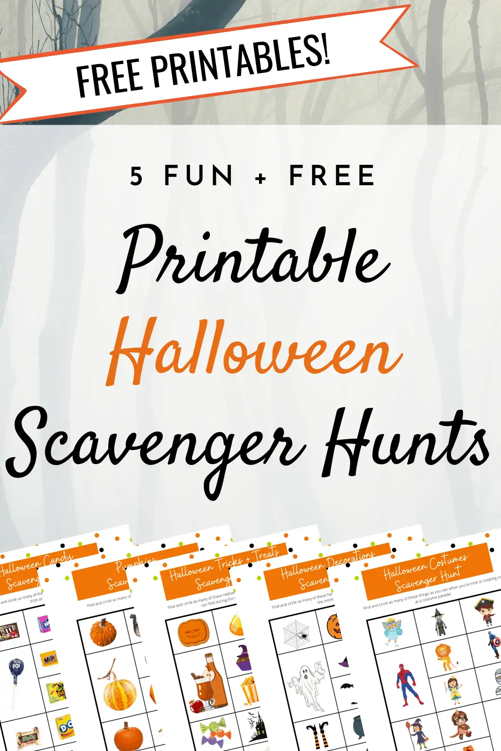5 Delightful Free Printable Halloween Scavenger Hunts for Kids