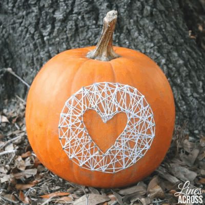 string art pumpkin