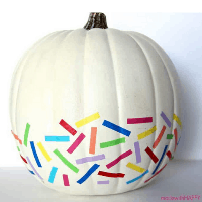 simple washi tape pumpkin