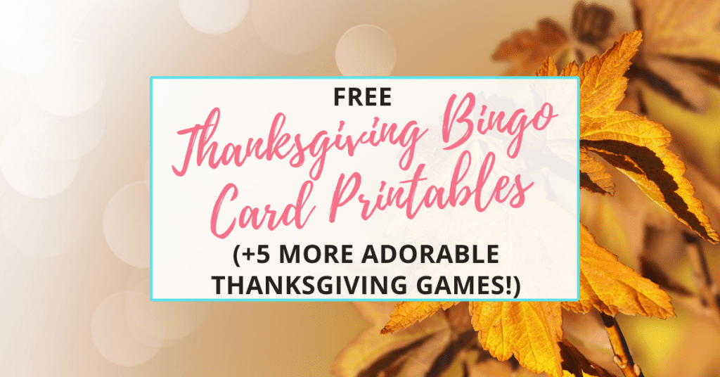 free thanksgiving bingo card printables