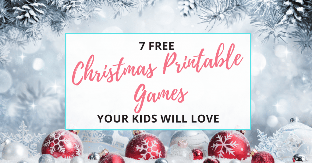 free printable Christmas games