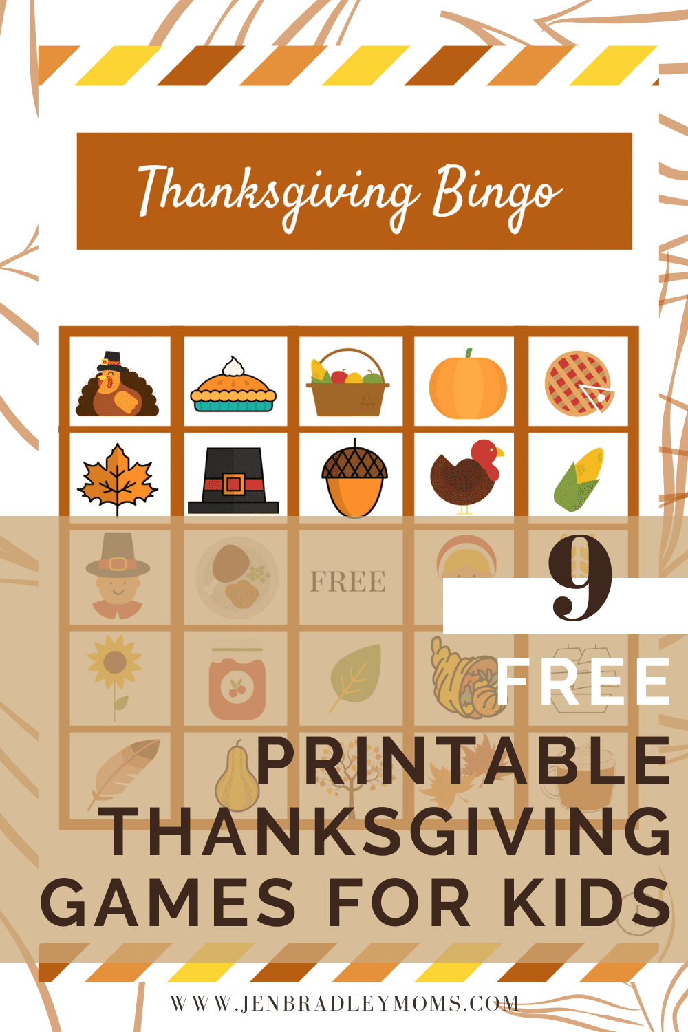 Free Thanksgiving Bingo Card Printables (+ 8 Free Thanksgiving Games!)