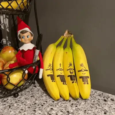 elf on the shelf bananas