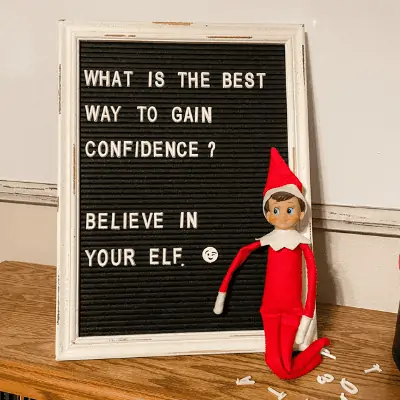 letterboard elf on the shelf