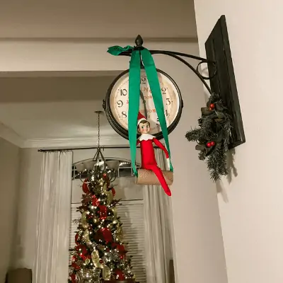 elf on the shelf swing idea