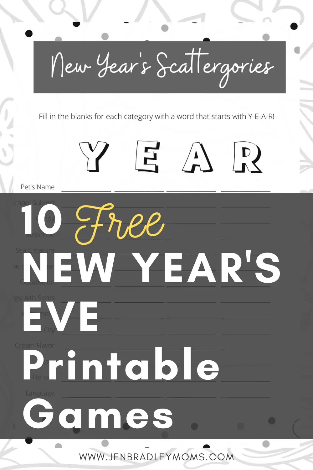 10 Awesome New Year\'s Printable Games Your Kids Will Enjoy