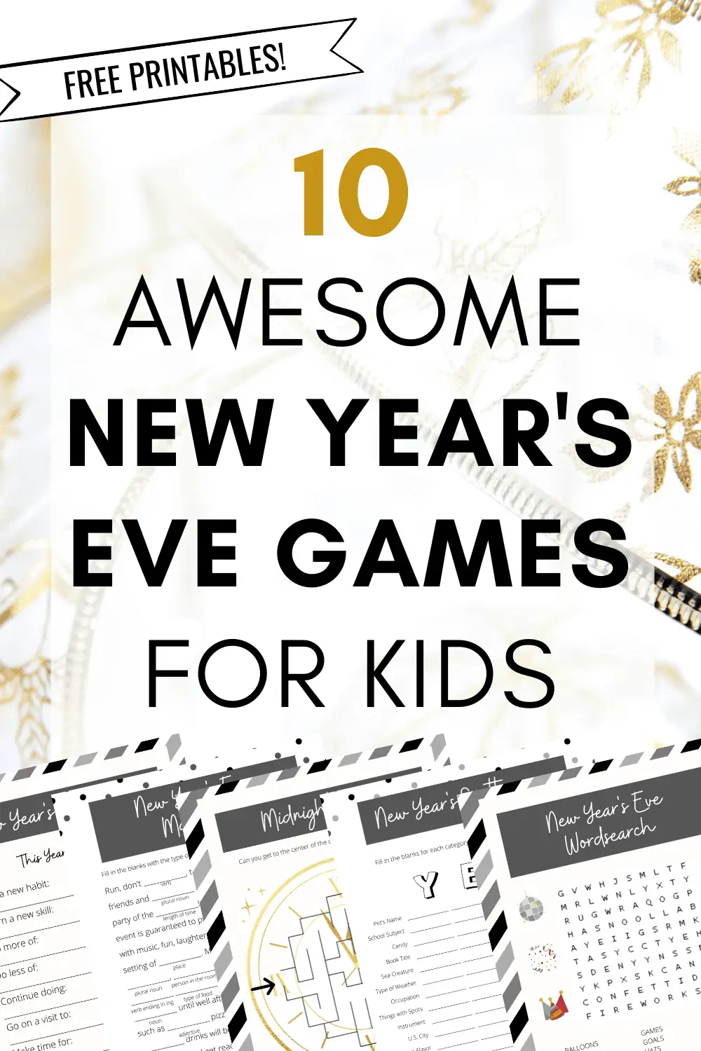 10 Awesome New Year\'s Printable Games Your Kids Will Enjoy