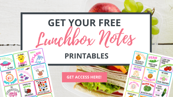 free encouraging lunchbox notes for kids