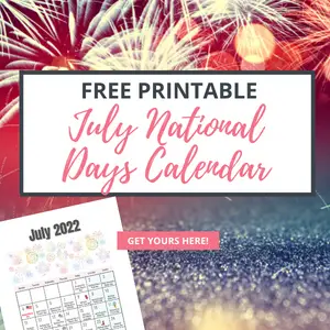 July National Days calendar