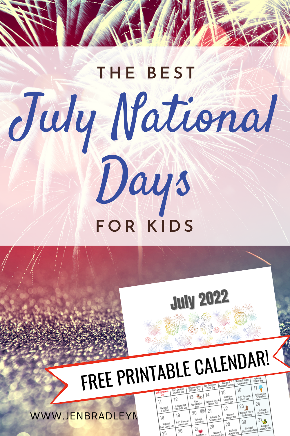 31 Fun July National Days for Kids and Families