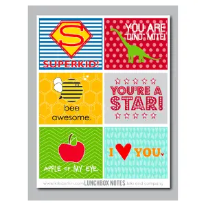 bright lunch box cards