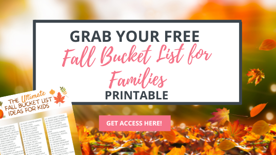 fall bucket list printable