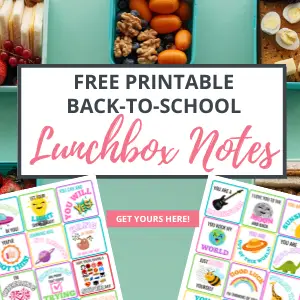 Back to School Lunchbox Notes