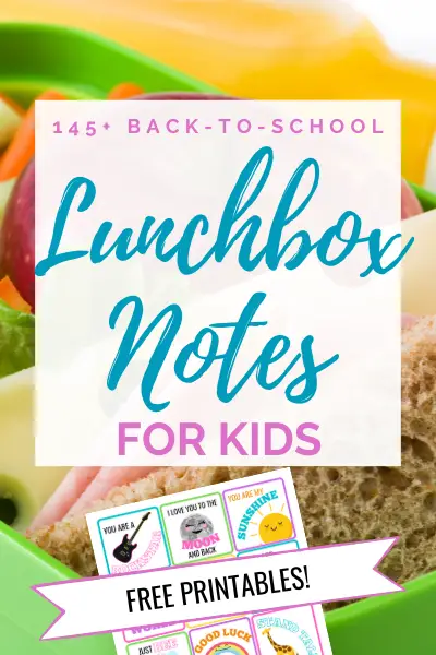back to school lunch box notes
