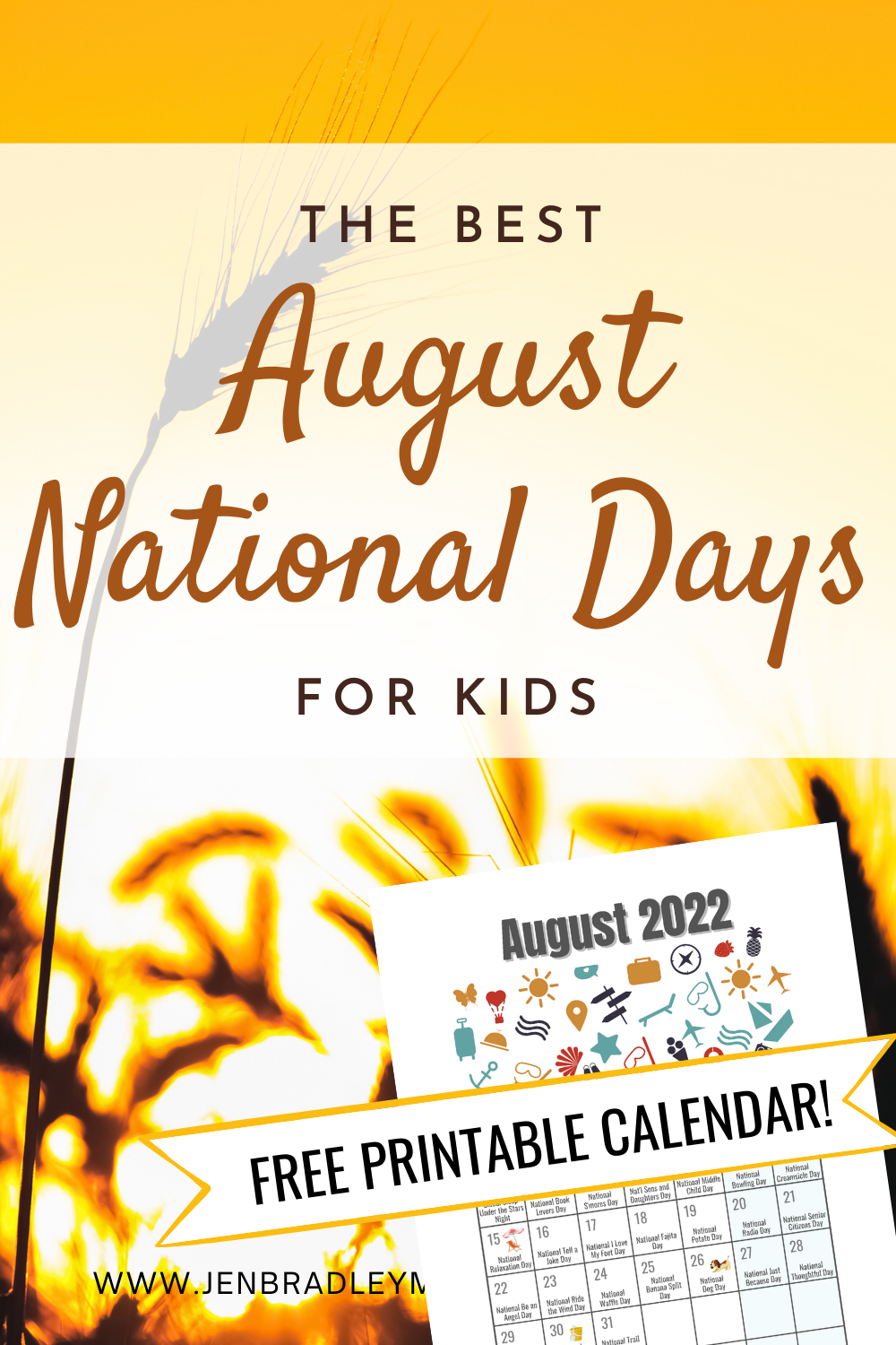 The Best August National Days for Kids to Celebrate