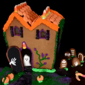 halloween cookie house