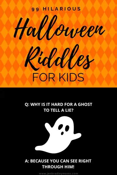halloween riddles for kids pin