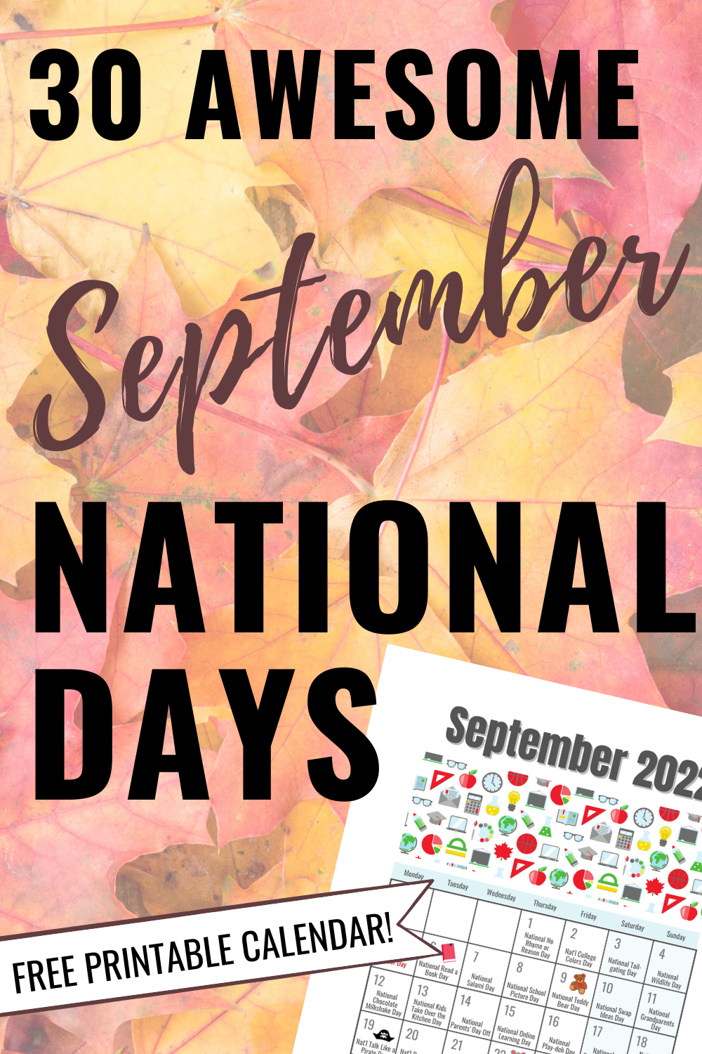 30 Fun National Holidays in September That Your Kids Will Love