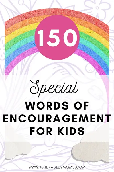 words of encouragement for kids pin