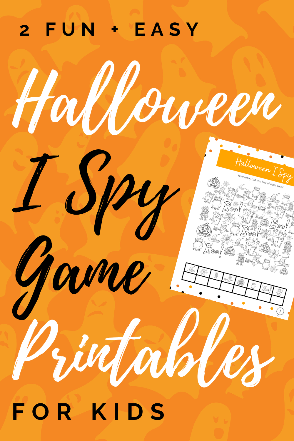 Halloween I Spy Games: 2 Fun and Free Printables for Kids