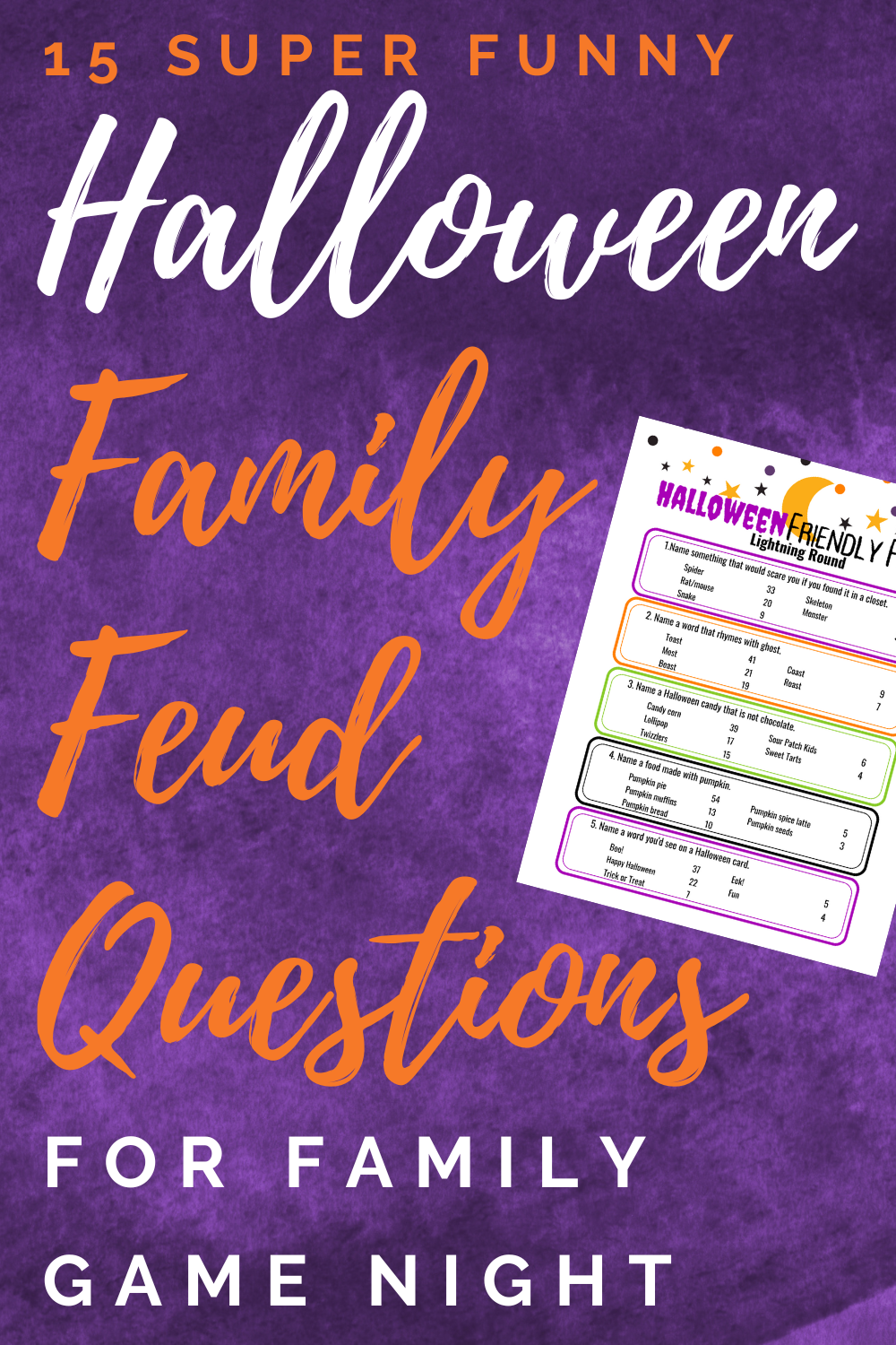 Halloween Family Feud: How to Play and Enjoy with Family and Friends