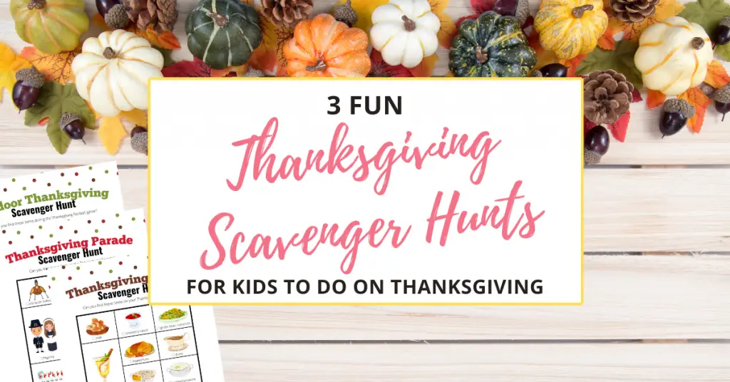 thanksgiving scavenger hunts