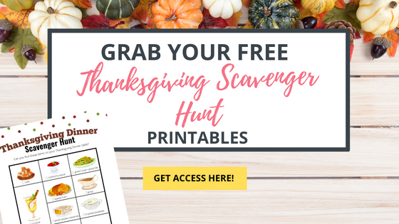 free printable thanksgiving scavenger hunts
