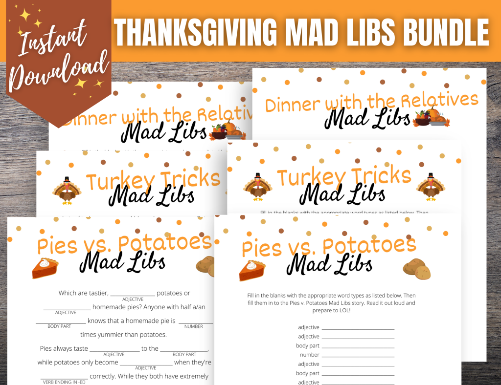 thanksgiving mad libs